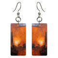 Burning Orange Defiance Earrings | FWX1198