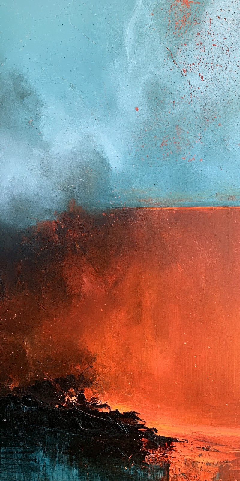 Ember Fury Under Aqua Earrings | FWX1220