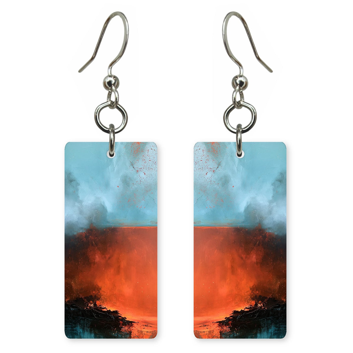 Ember Fury Under Aqua Earrings | FWX1220