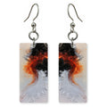 Ember Rage on Snow Earrings | FWX1222