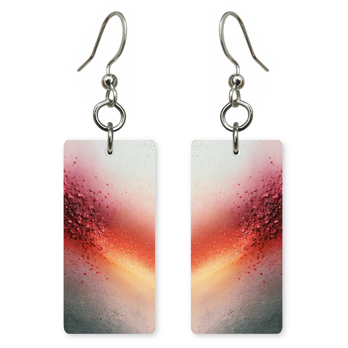 Crimson Burst of Joy Earrings | FWX1224