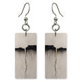 Gold Mended Heart Earrings | FWX1229