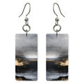 Charcoal Solitude Earrings | FWX1242