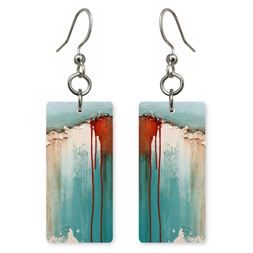 Crimson Slowly Healing Earrings | FWX1244