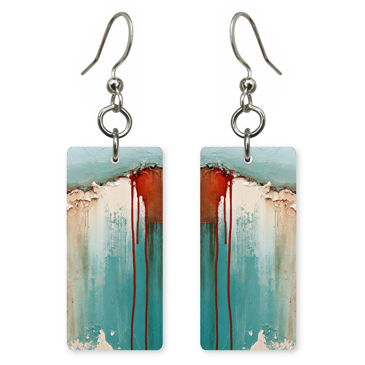Crimson Slowly Healing Earrings | FWX1244