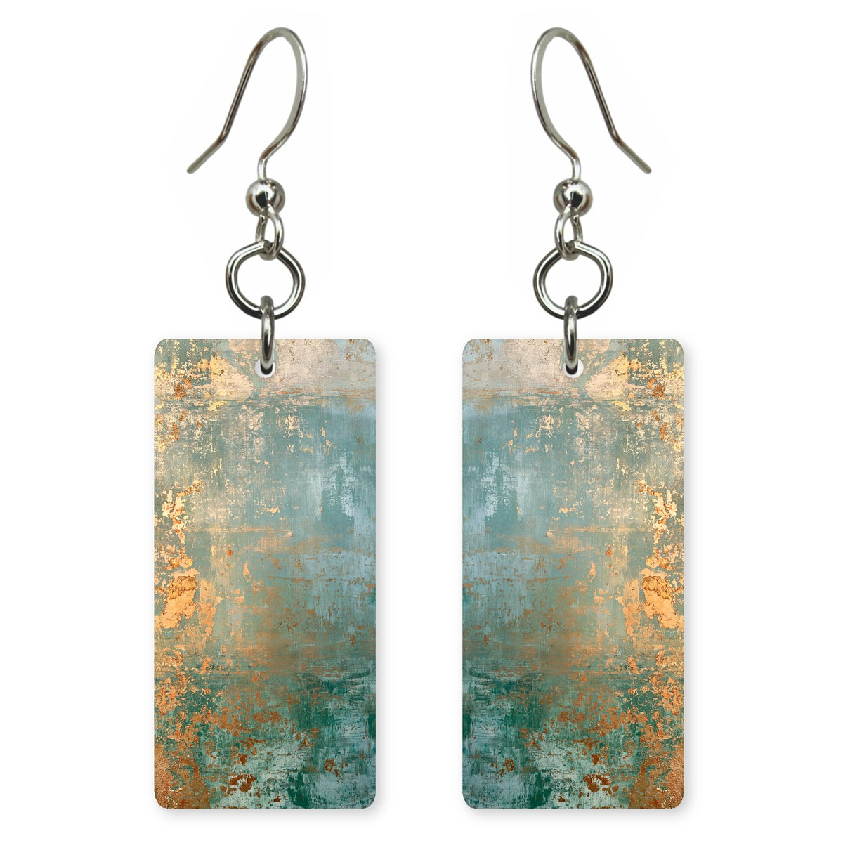 Aged Teal Gentleness Earrings | FWX1261