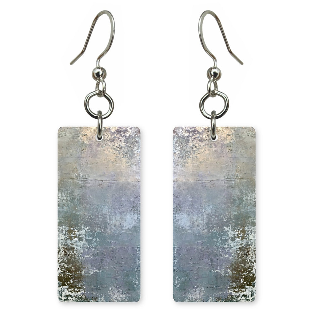 Lilac Gray Reflection Earrings | FWX1274