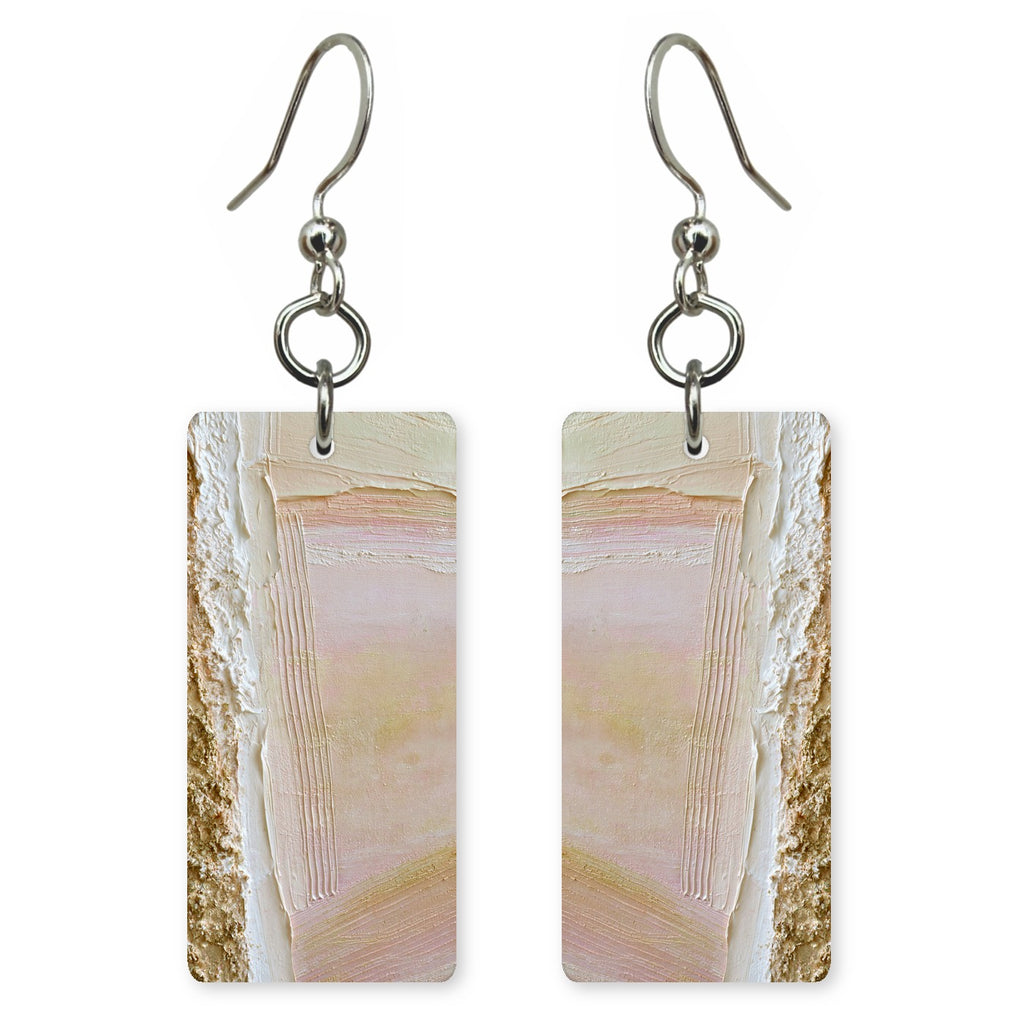 Cream Blush Comfort Earrings | FWX1275