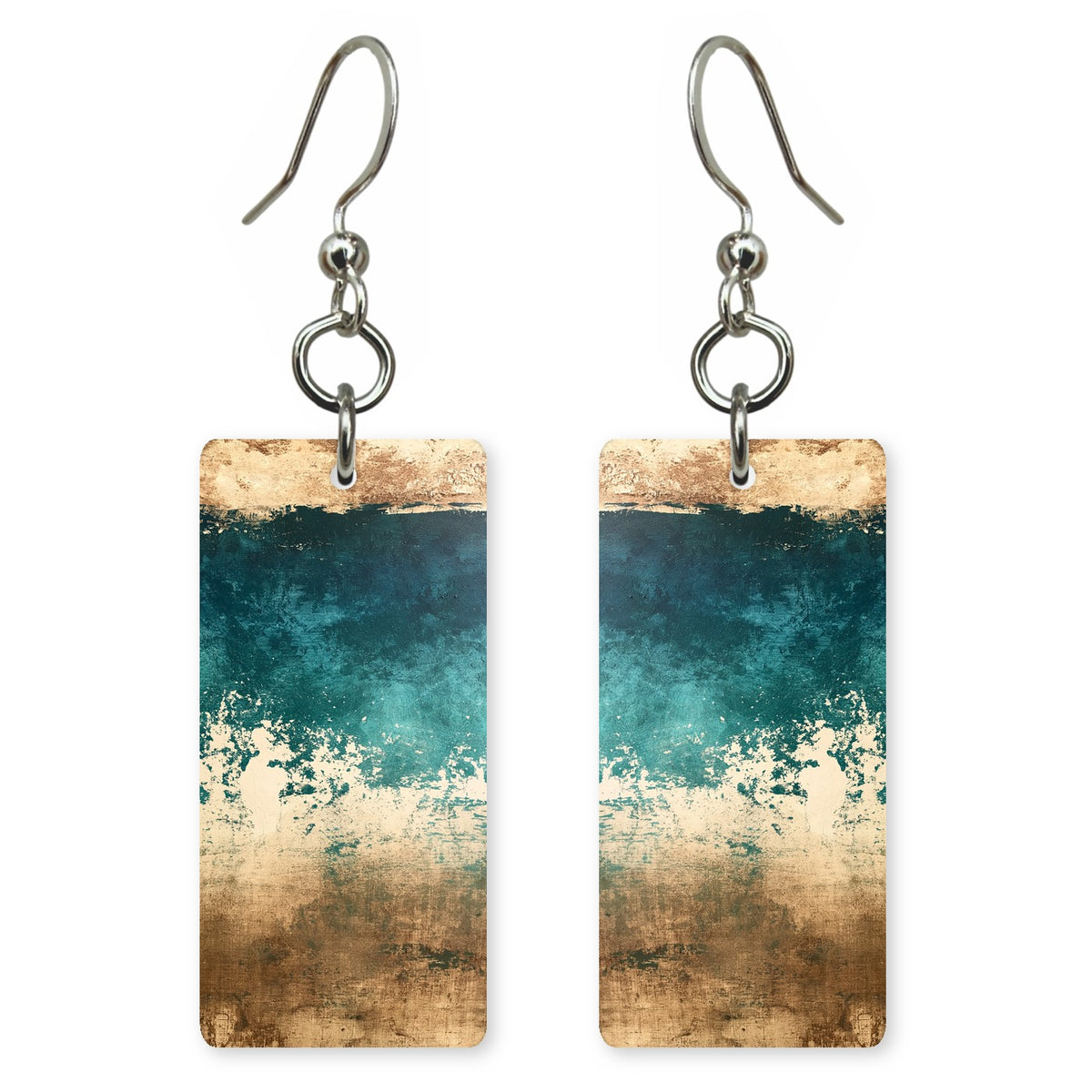Teal Over Gold Composure Earrings | FWX1284