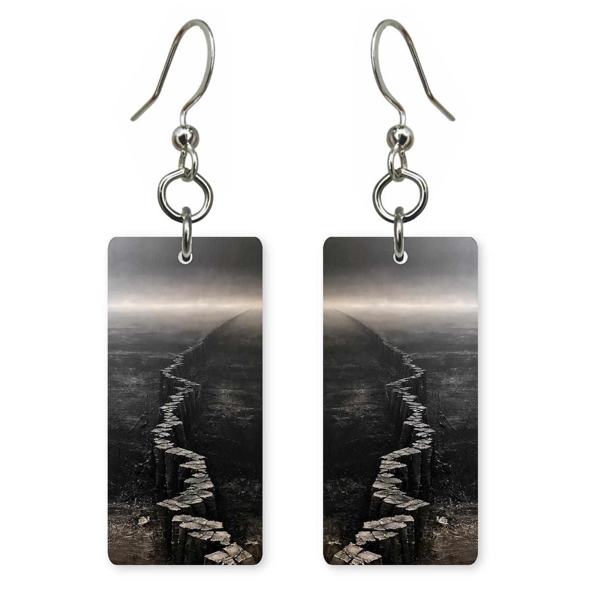 Graphite Long Road Resolve Earrings | FWX1291