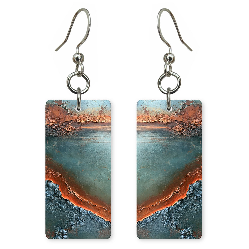 Copper Teal Yearning Earrings | FWX1298