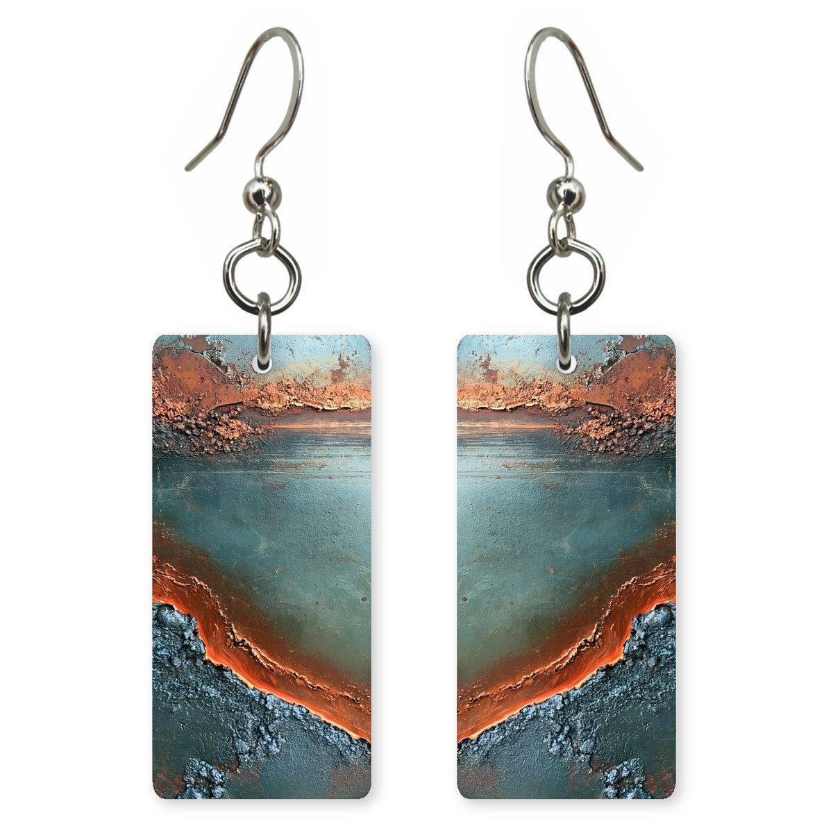 Copper Teal Yearning Earrings | FWX1298