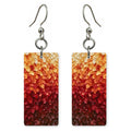 Peach and Crimson Romance Earrings | FWX129