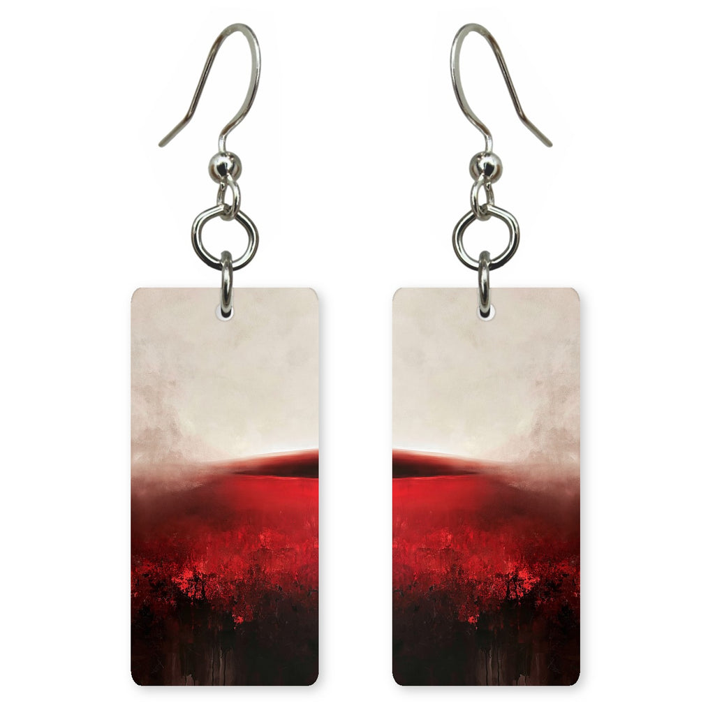 Crimson Mist Foreboding Earrings | FWX1308