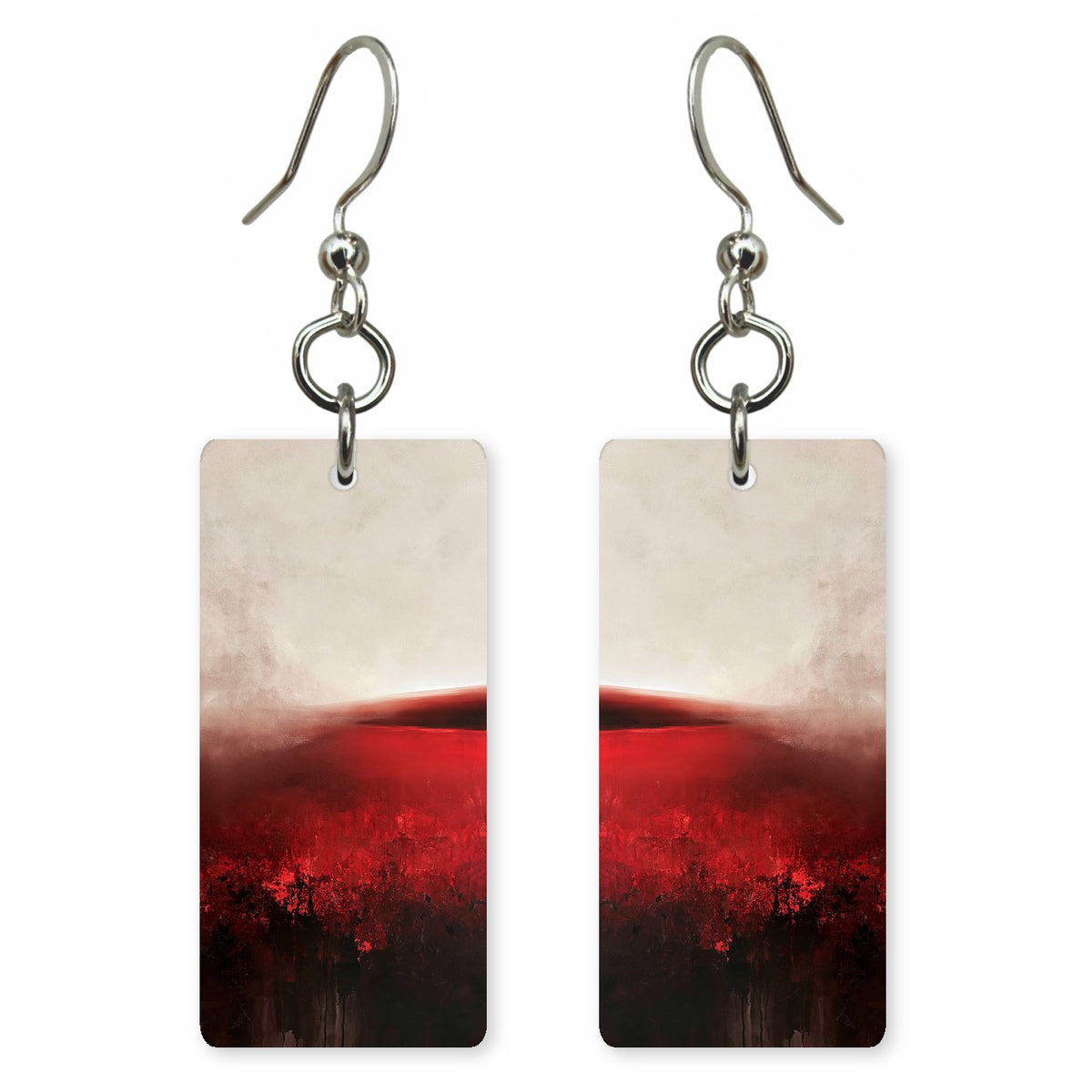 Crimson Mist Foreboding Earrings | FWX1308