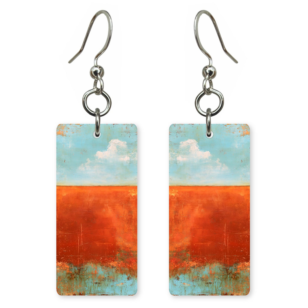 Tangerine Freedom Breathing Earrings | FWX1312