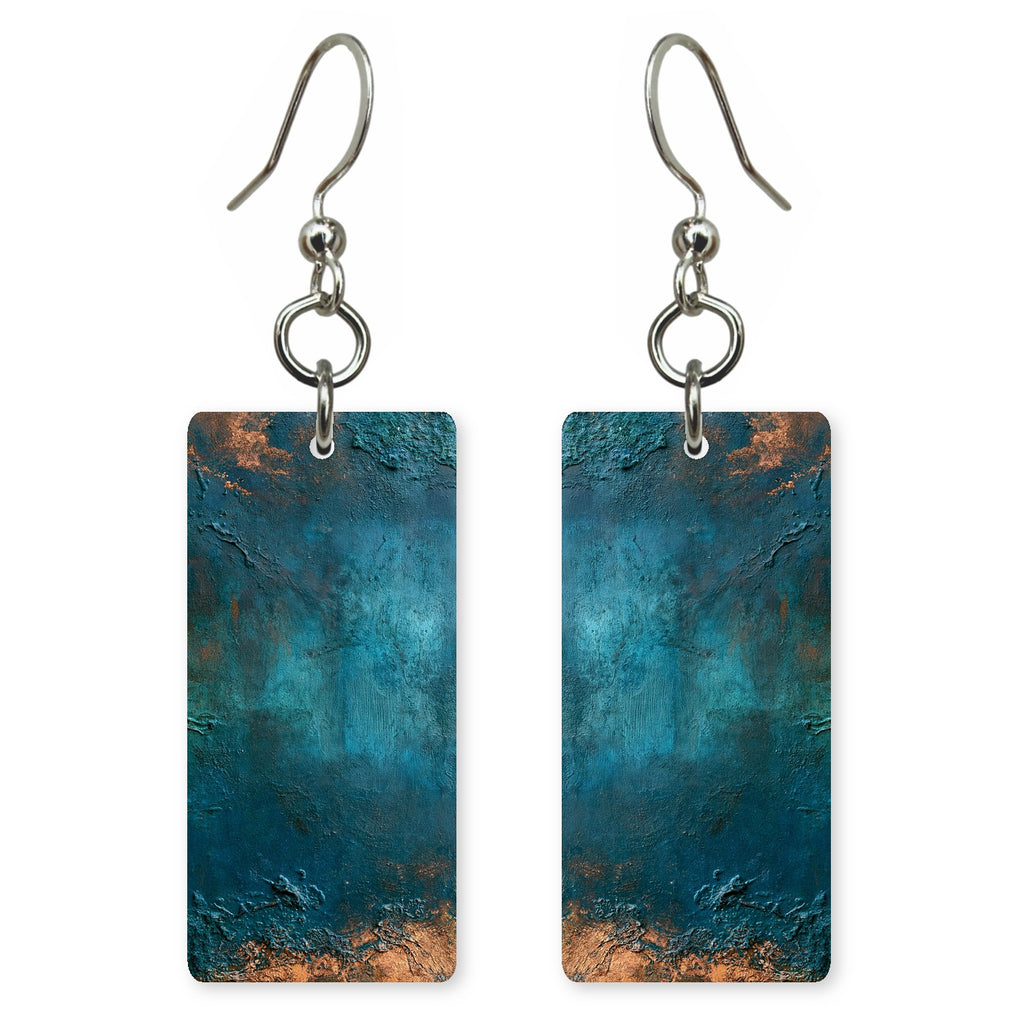 Oxidized Teal Wisdom Earrings | FWX1316