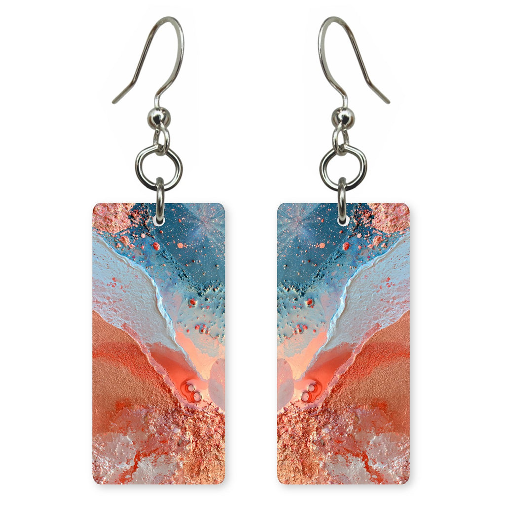 Coral Meets Teal Gently Earrings | FWX131