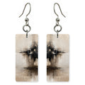 Ink Black Quiet Sorrow Earrings | FWX1322