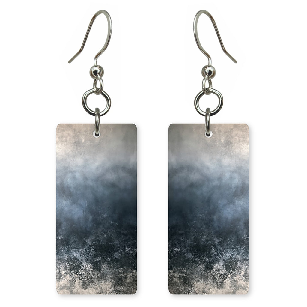 Slate Blue Heaviness Earrings | FWX1323