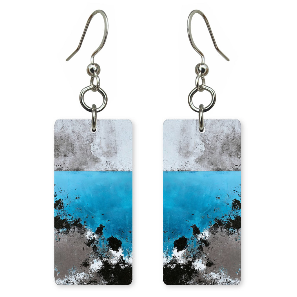 Cyan Hope Breaking Through Earrings | FWX1324