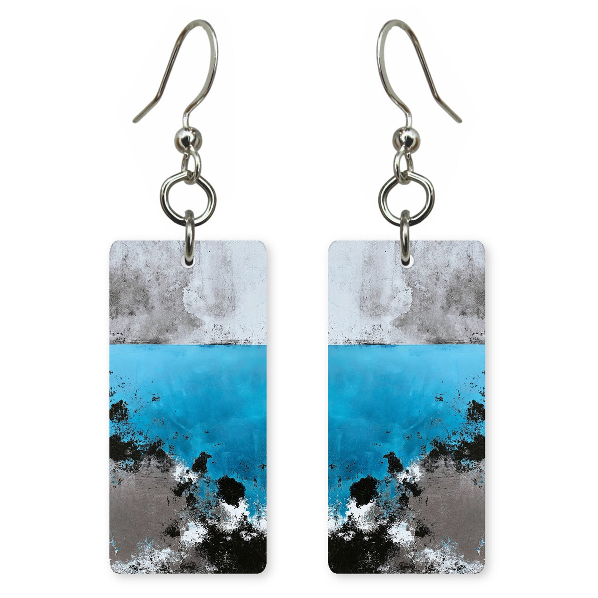 Cyan Hope Breaking Through Earrings | FWX1324