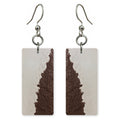 Cream and Cocoa Grounding Earrings | FWX1325