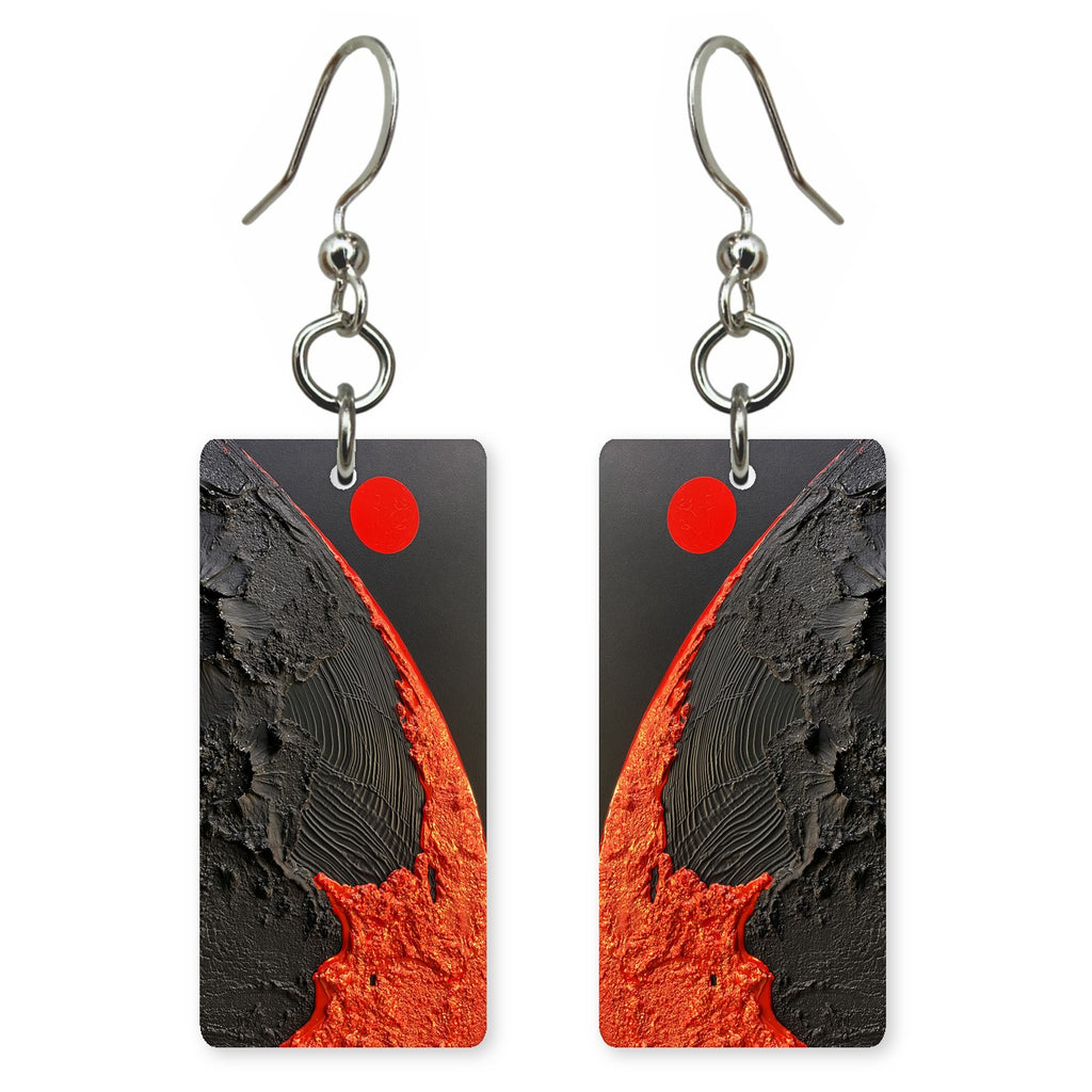 Obsidian Ember Vow Earrings | FWX1330