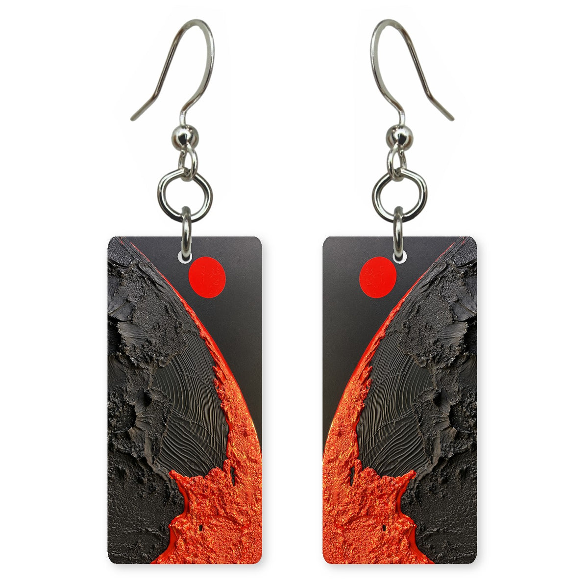 Obsidian Ember Vow Earrings | FWX1330