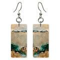 Sand and Olive Grounding Earrings | FWX1334