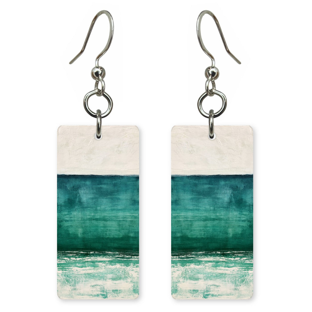 Emerald Depth Stillness Earrings | FWX1338