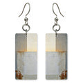 Steel and Ivory Distance Earrings | FWX1339