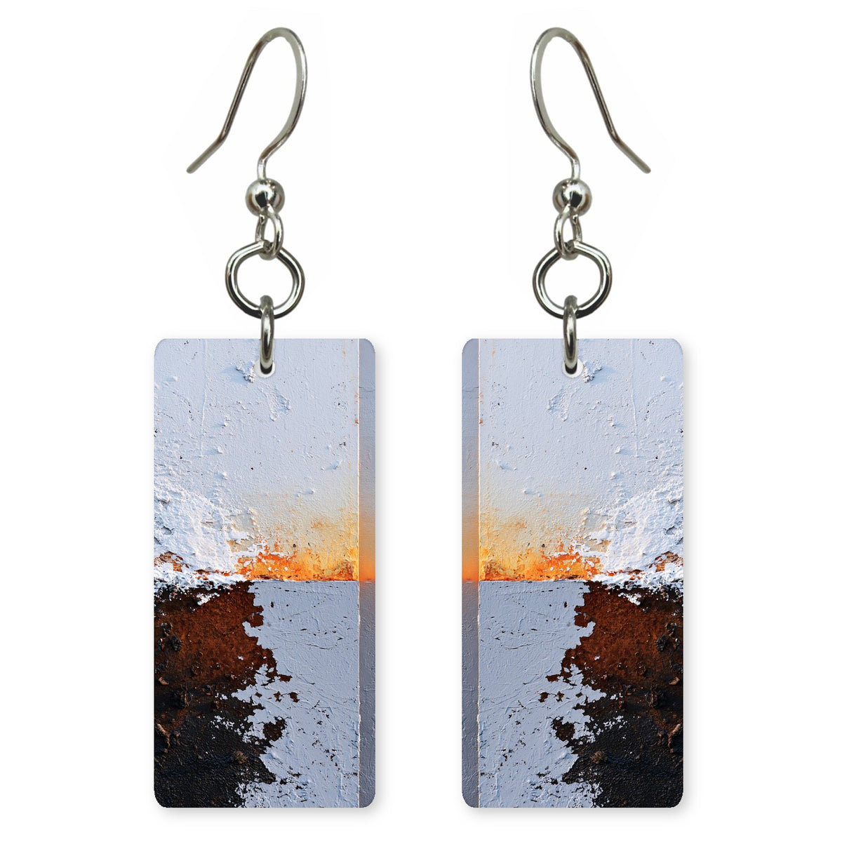 Frost and Rust Grit Earrings | FWX1342