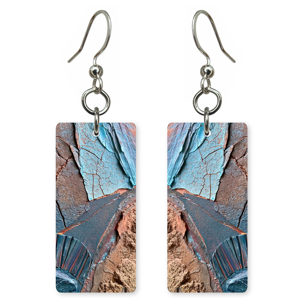Cracked Cobalt Truth Earrings | FWX1344