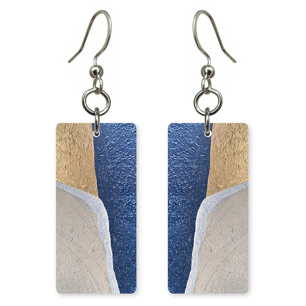 Cobalt and Cream Companionship Earrings | FWX1346