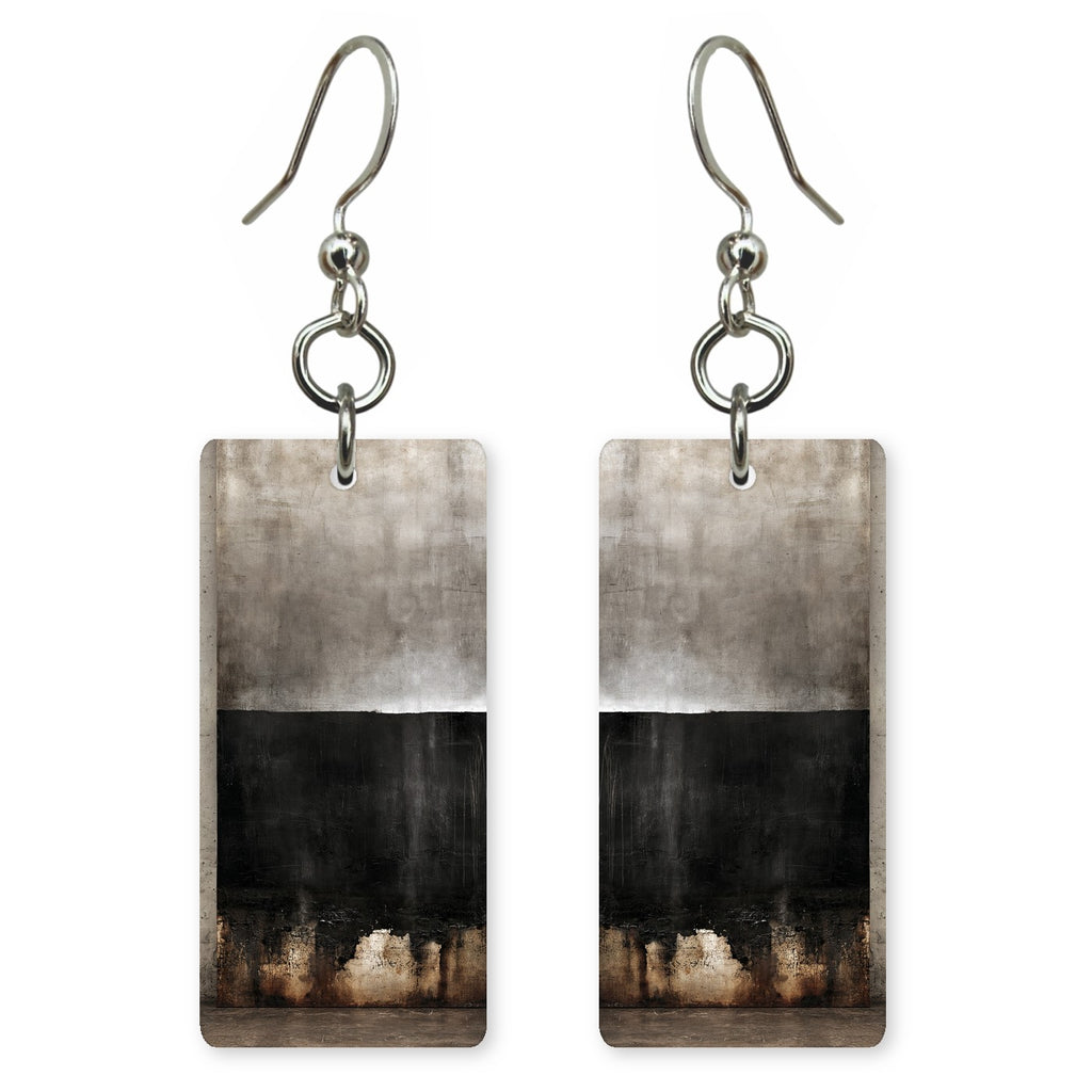Charcoal Gravity Earrings | FWX1348