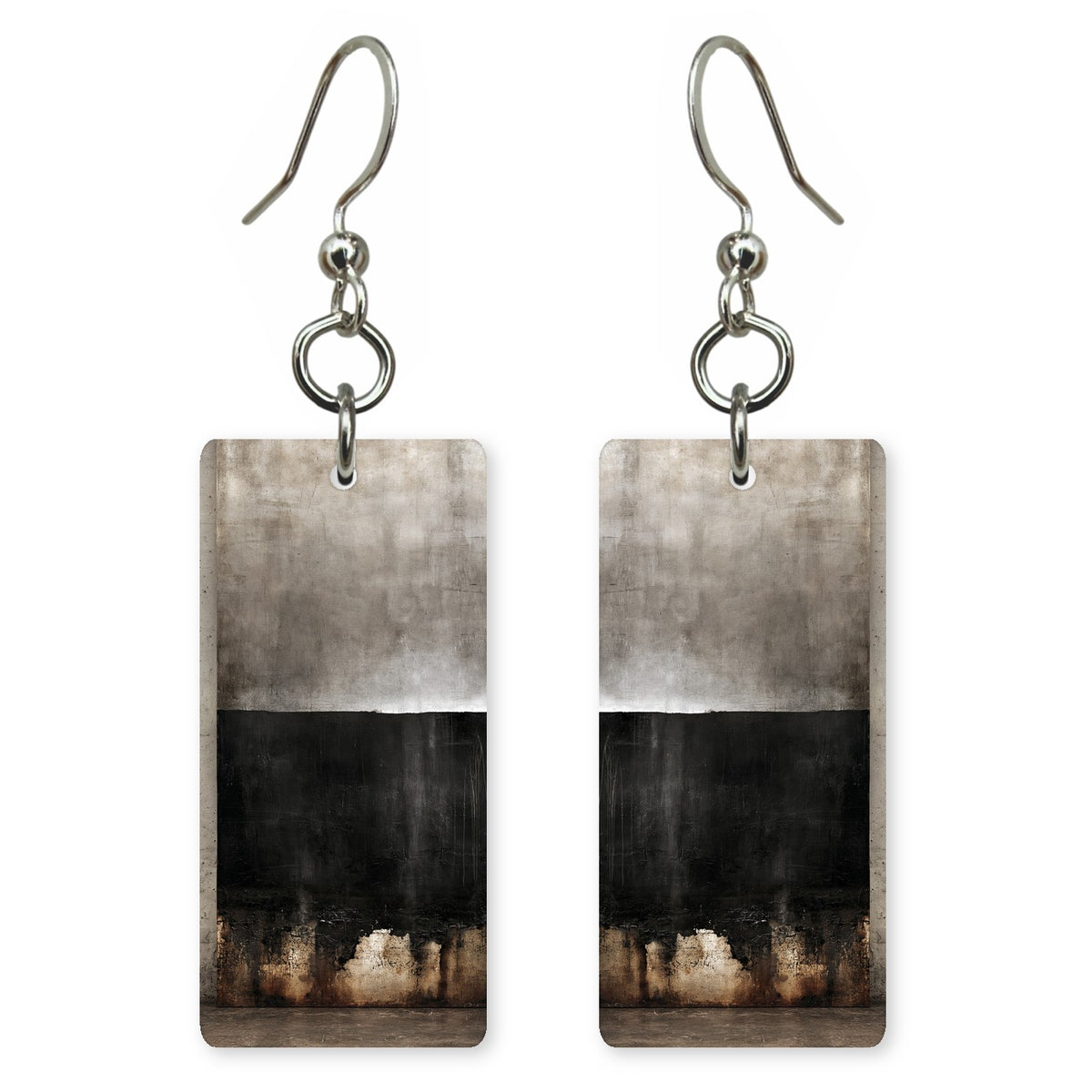 Charcoal Gravity Earrings | FWX1348