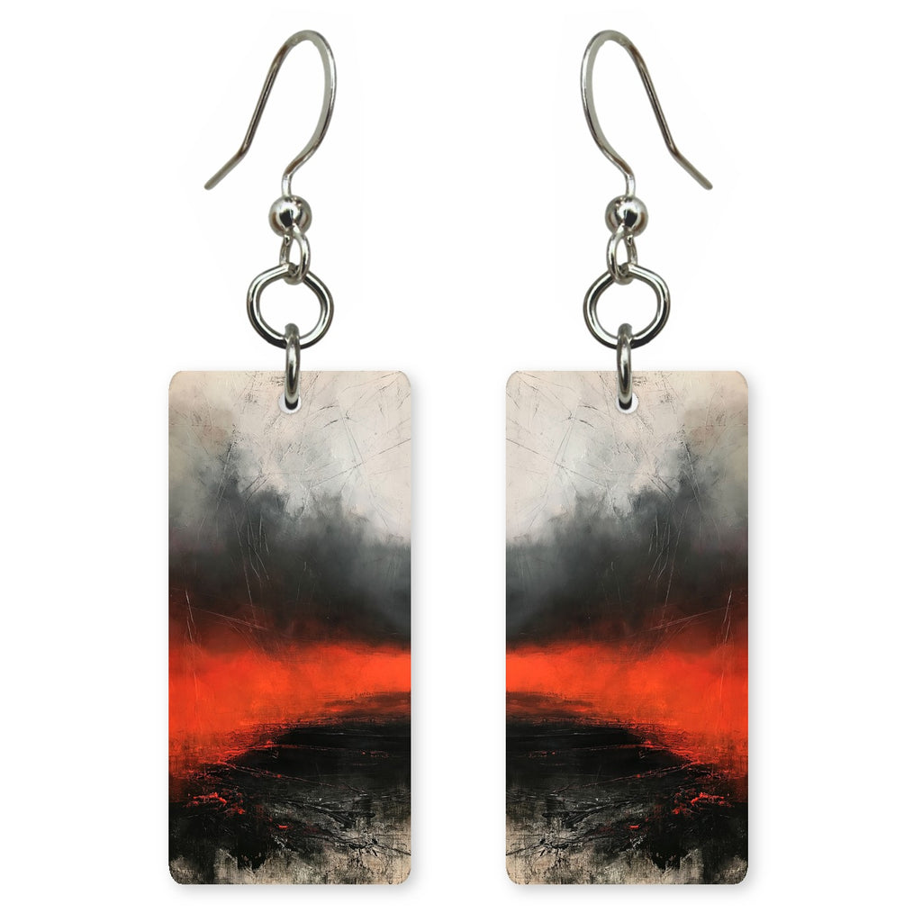 Scorched Crimson Anguish Earrings | FWX1349
