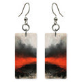 Scorched Crimson Anguish Earrings | FWX1349