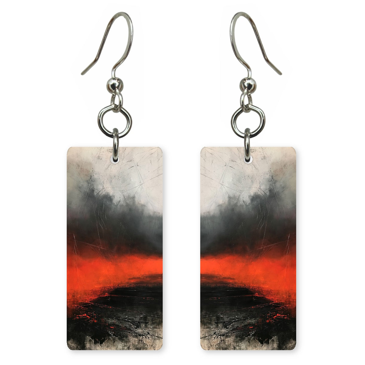 Scorched Crimson Anguish Earrings | FWX1349