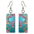 Pink Hope Over Teal Earrings | FWX134