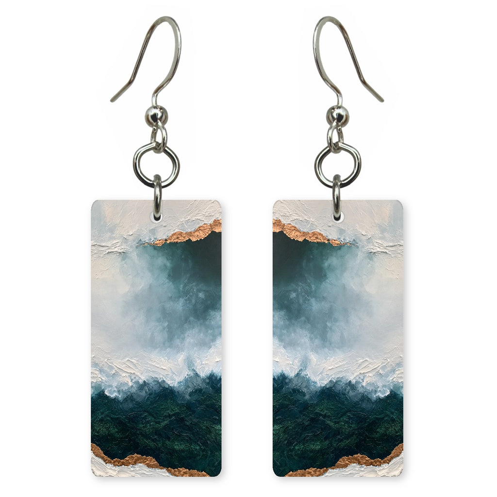 Pine Teal Reverence Earrings | FWX1352