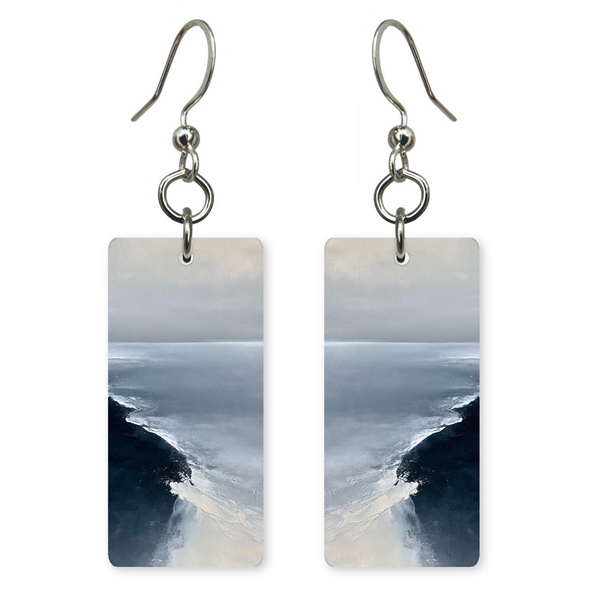 Pewter Pensive Waiting Earrings | FWX1379