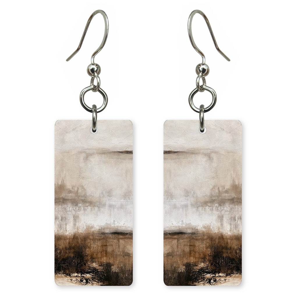 Cream and Umber Reminiscence Earrings | FWX1382