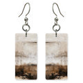 Cream and Umber Reminiscence Earrings | FWX1382