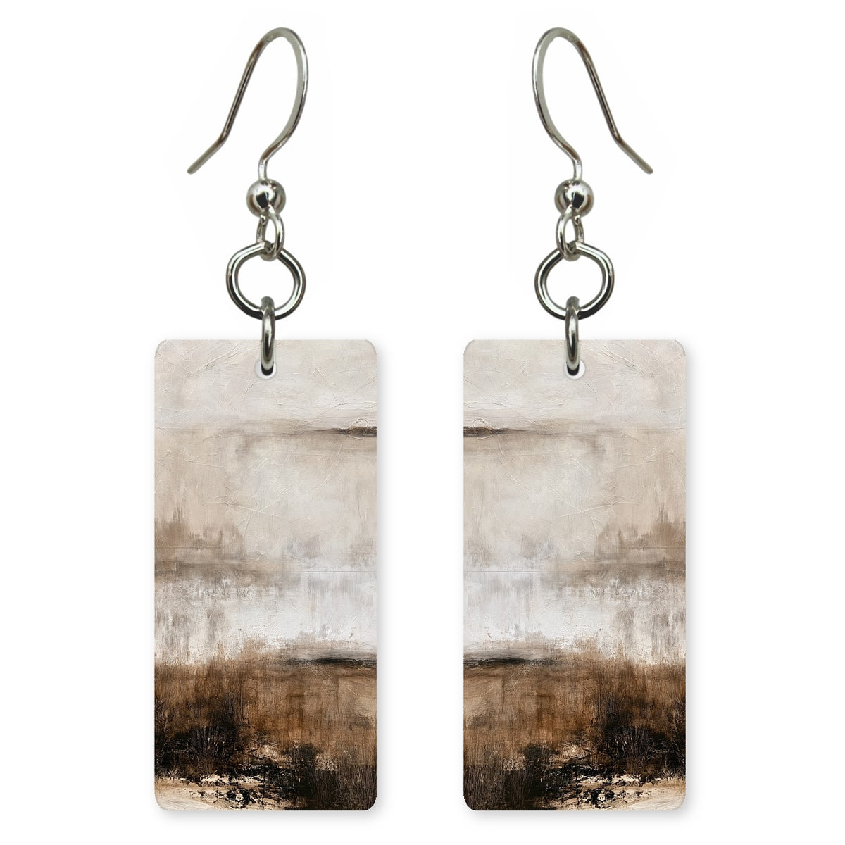 Cream and Umber Reminiscence Earrings | FWX1382