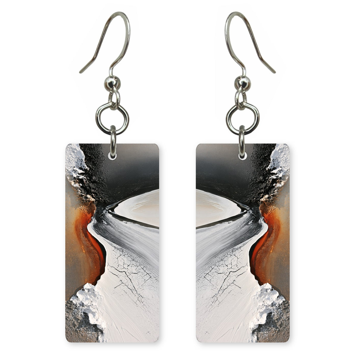 Obsidian Held Breath Earrings | FWX1384