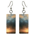 Teal Night Golden Hope Earrings | FWX1387