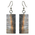 Charcoal Gold Backbone Earrings | FWX1389