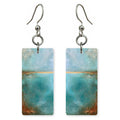 Aqua Settled Peace Earrings | FWX1398